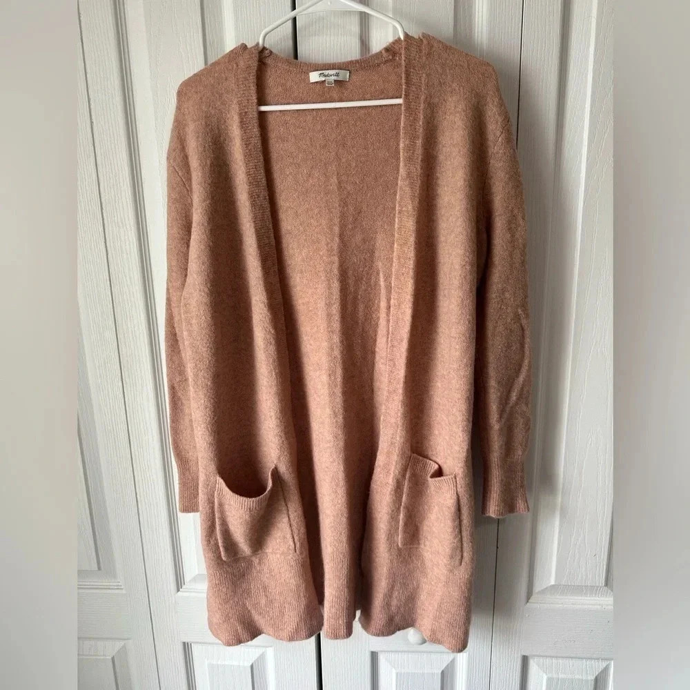 Madewell Sweaters | Madewell Pink Pocket Duster Sweater Size XXS